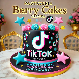 Torta a tema TikTok in 2 versioni